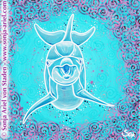 Glücklicher-Delfin