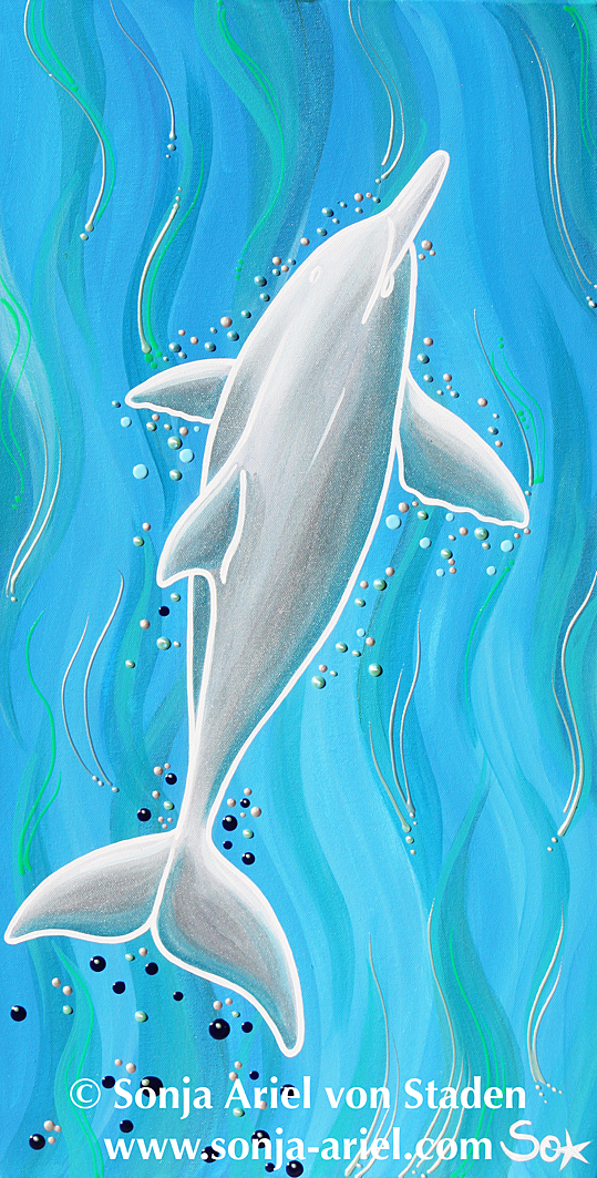 Entspannter Delfin