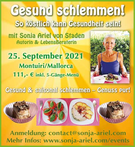 Workshop Gesundes Schlemmen Mallorca  September 2021