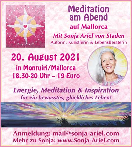 Meditation auf Mallorca im August 2021