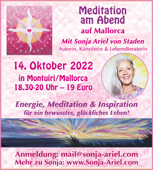 Meditation auf Mallorca im Oktober 2022