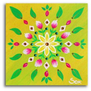 Imagen energética: Mandala Floral de Primavera