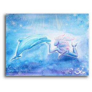 Delfinbild: Freund der Meerjungfrau