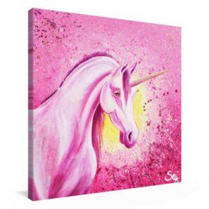 Imagen de unicornio: Corazón abriendo unicornio