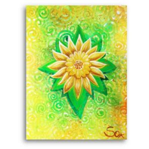 Imagen energética: flor del alma