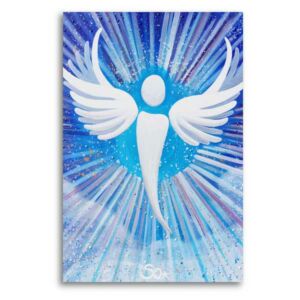 Angel image: Light-filled heavenly messenger