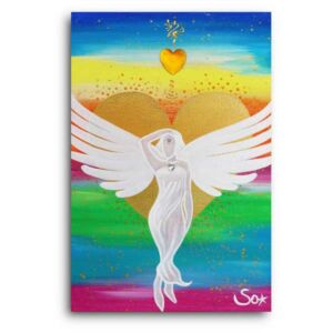 Engelbild: Regenbogen-Engel der Liebe