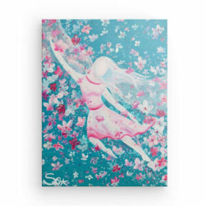 Angel picture: Angel in the flower dance – art print