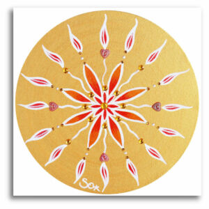 Imagen de energía: Mandala de energía pequeña – Lámina artística