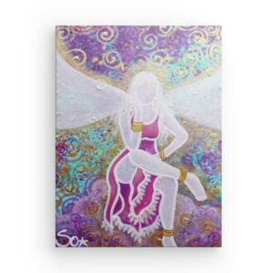 Angel picture: Angel of attention – art print
