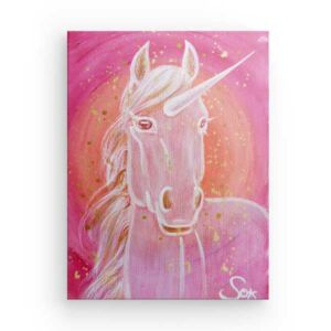 Imagen de unicornio: Unicornio de dulzura – impresión artística